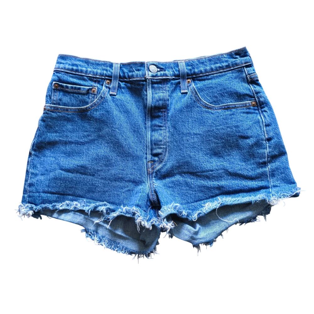 Levi's Women’s 501 Button Fly Shorts with raw hem, Size 29